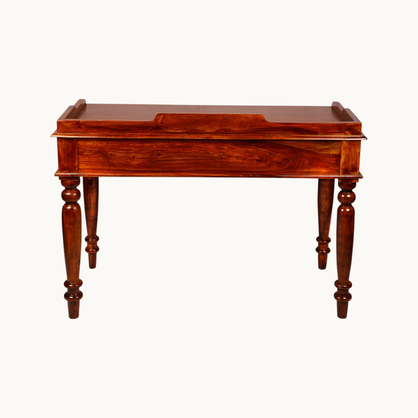 Thar Arts And Furniture - Solid Sheesham Wood Writing Table with 2 storage drawer