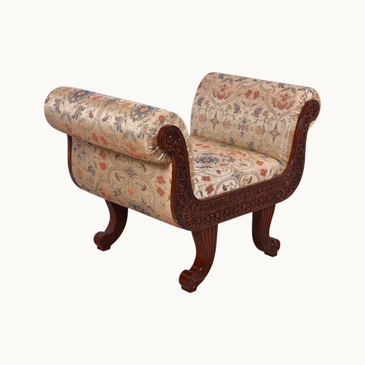 Thar Arts And Furniture - SOLID WOOD (TEAK) ROMES ROMES SINGLE SEATER SOFA
