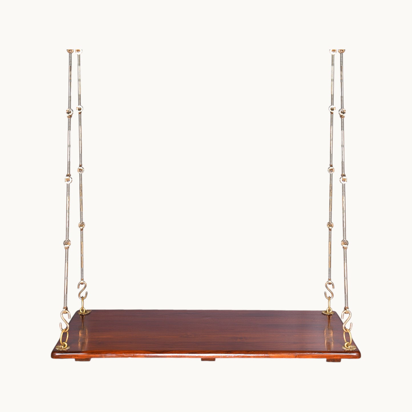 Thar Arts & Furniture – Teak Wood Swing in Honey finish (Plank)
