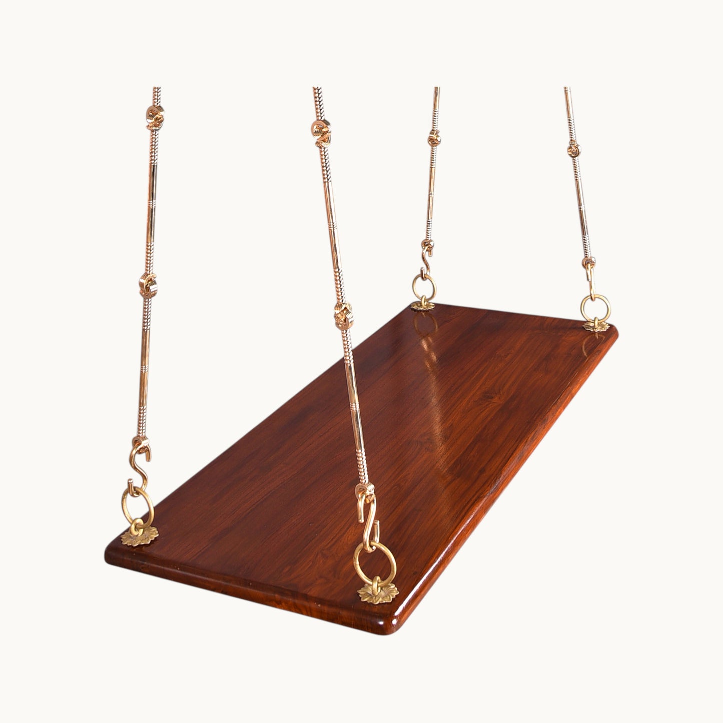 Thar Arts & Furniture – Teak Wood Swing in Honey finish (Plank)