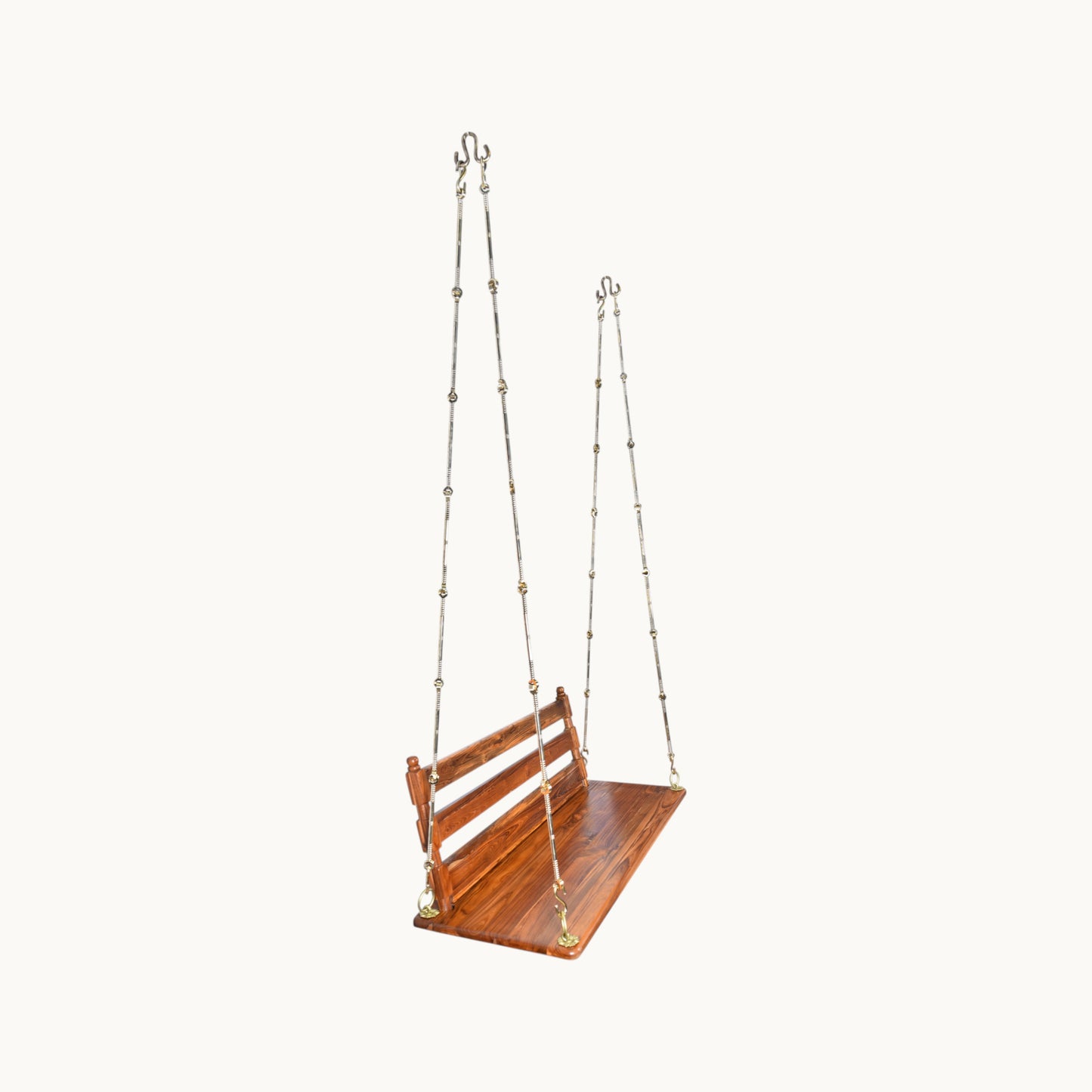 Thar Arts & Furniture – Teak Wood Swing with Back Rest
