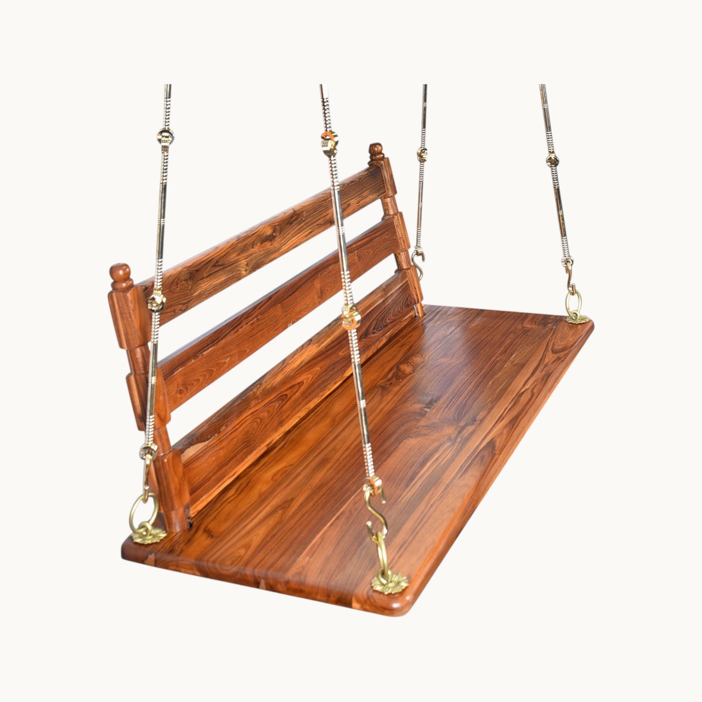 Thar Arts & Furniture – Teak Wood Swing with Back Rest