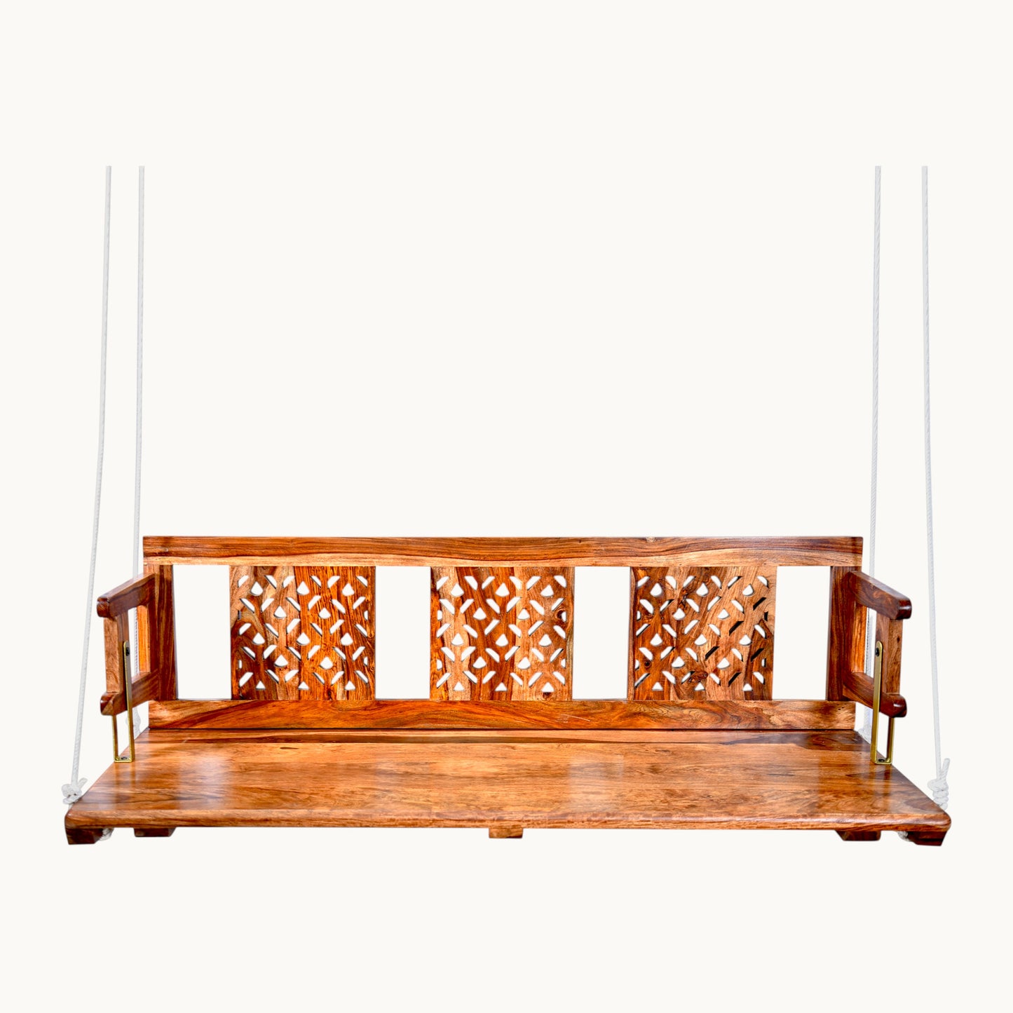 Thar Arts & Furniture - Solid Sheesham Wood Hand-Carved Swing