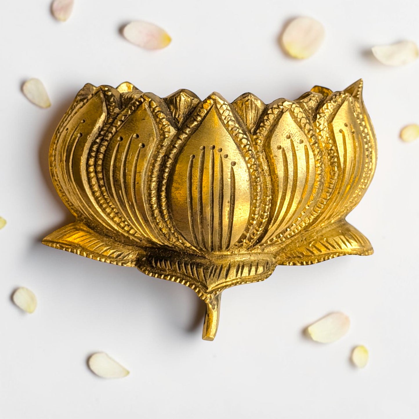Brass Lotus Wall Decor – Decorative Brass Wall Hanging for Home & Pooja