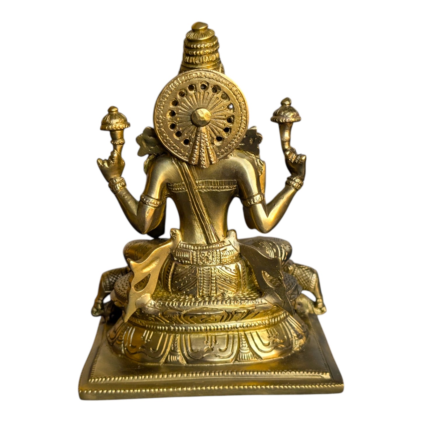 Handcrafted Brass Lakshmi Statue | Premium Solid Brass Idol for Home Temple & Décor