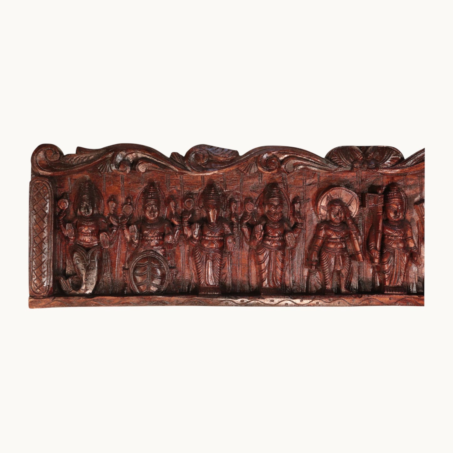 Thar Arts And Furniture - Dasavatharam Wooden Wall Hanging