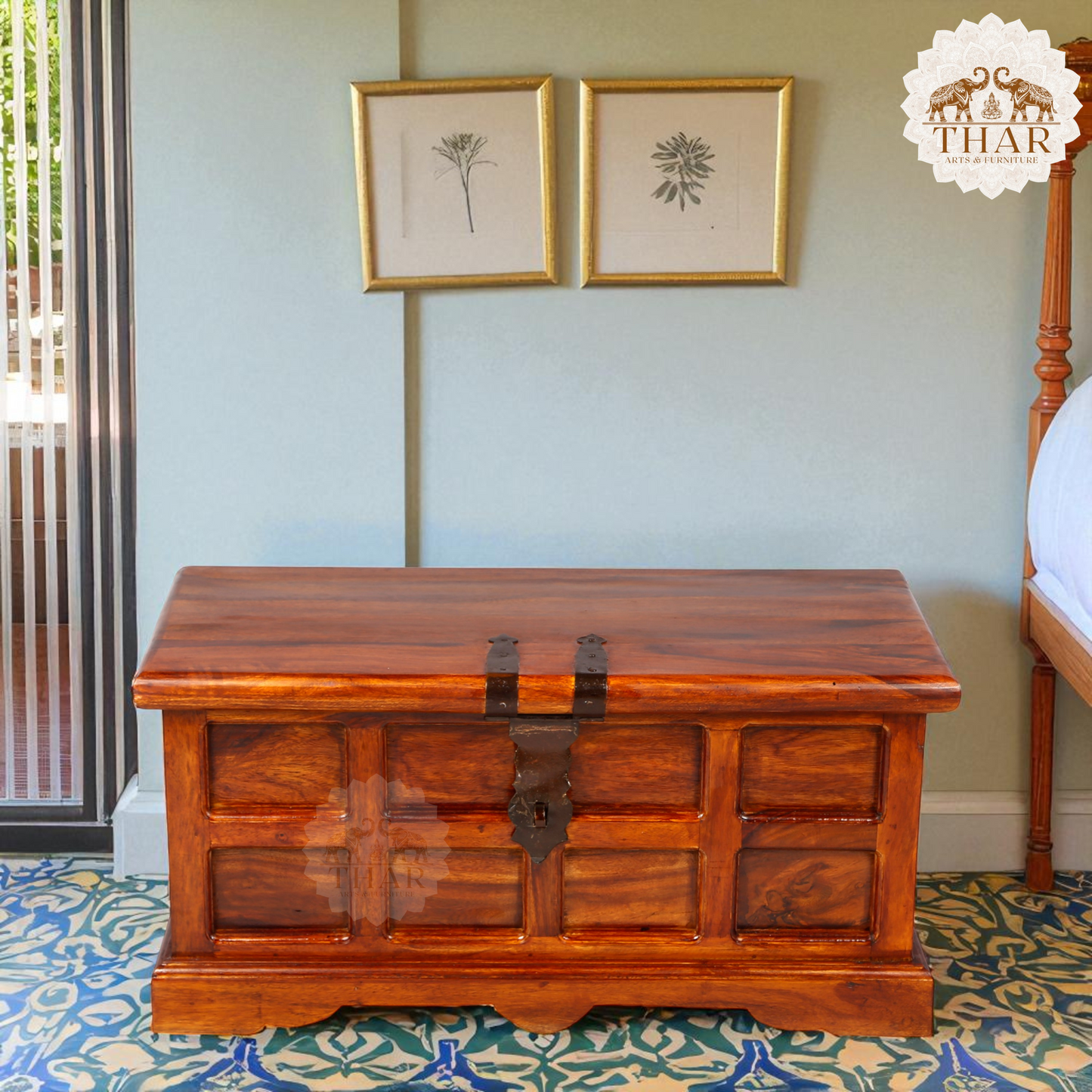 Thar Arts And Furniture - Sheesham Wood Chest/ Trunk for Home