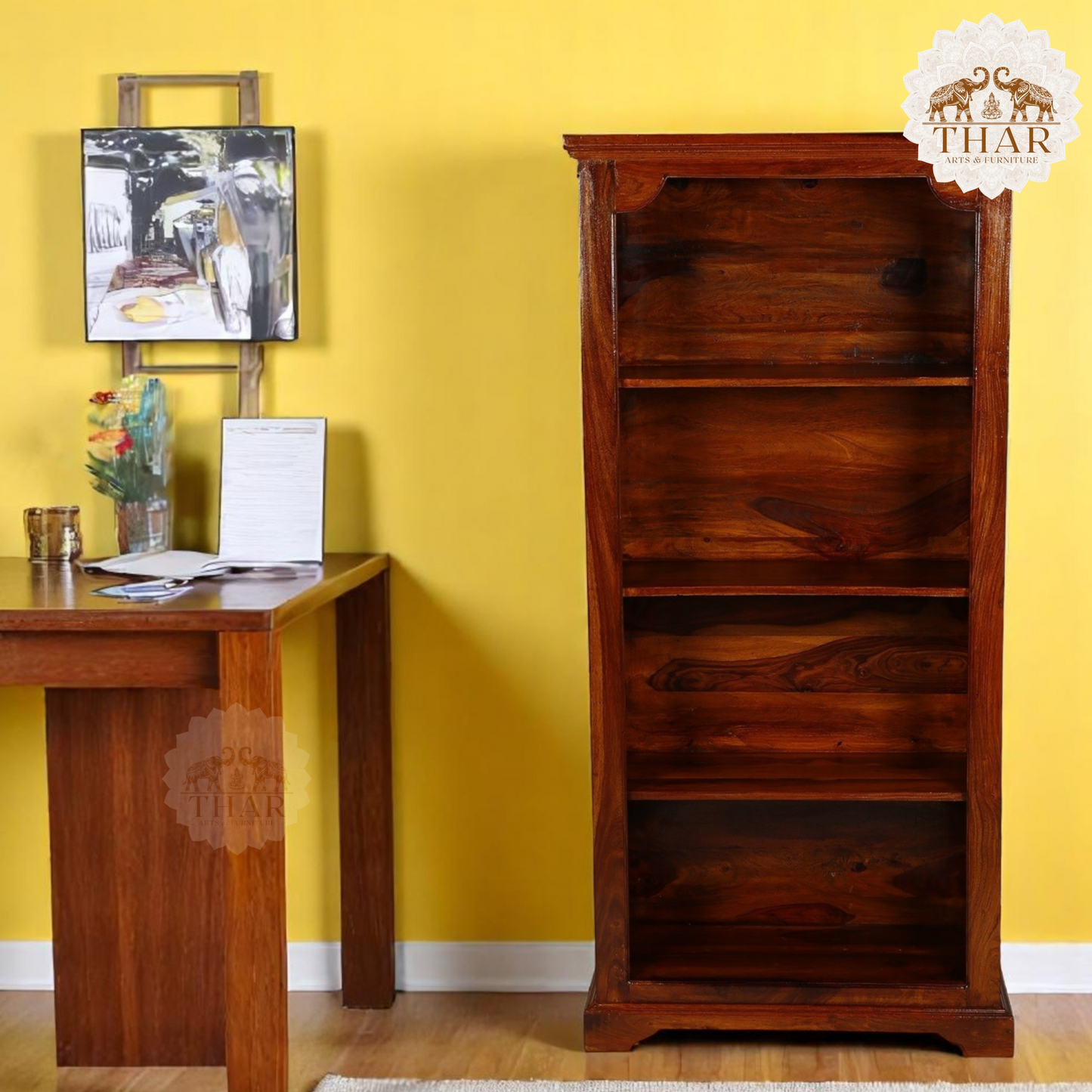 Thar Arts And Furniture - Sheesham Wood Bookshelf Cabinet