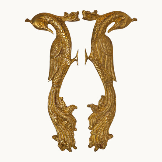 Thar Arts And Furniture - Peacock Design Brass Door Handle