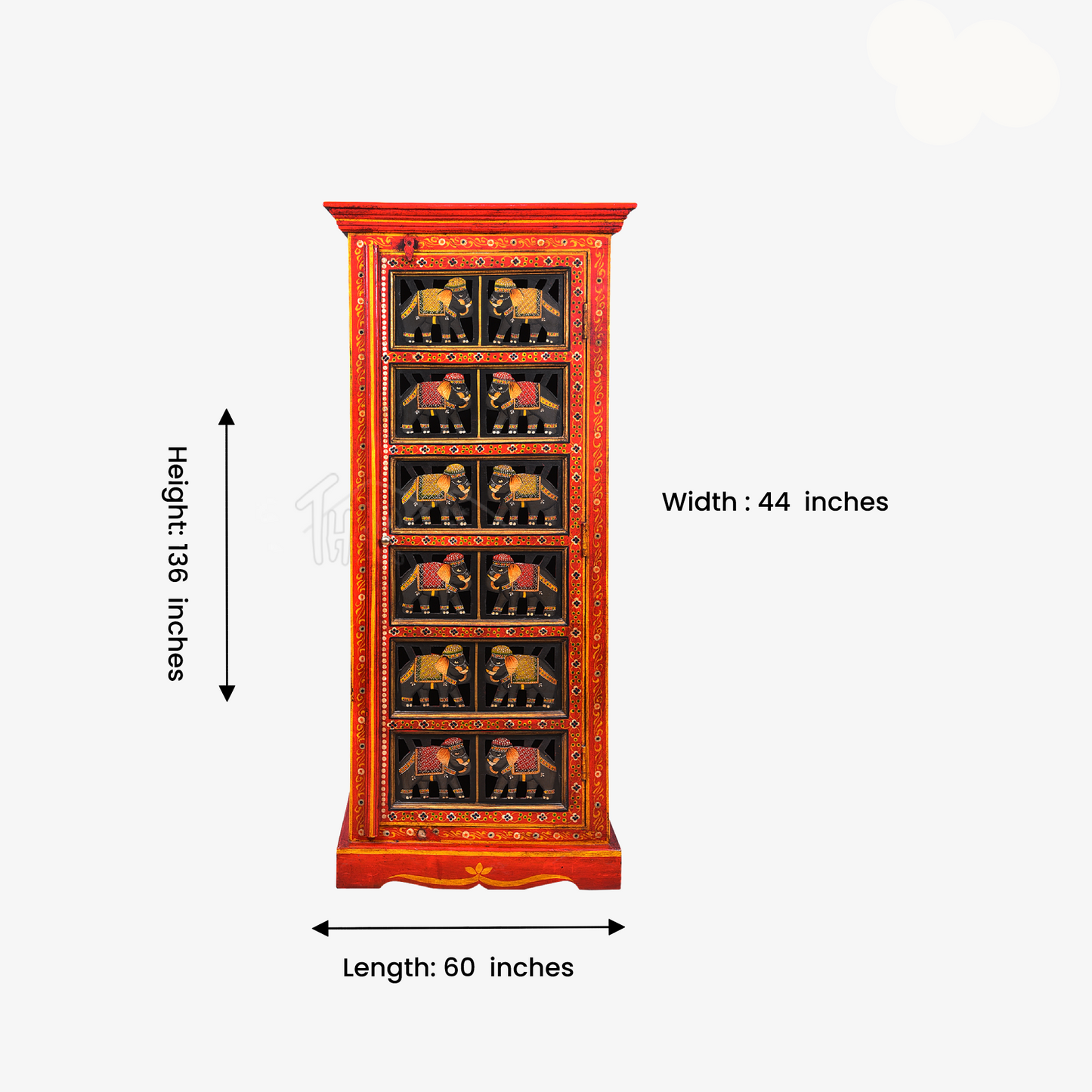 Thar Arts And Furniture - Hand Painted Cabinet