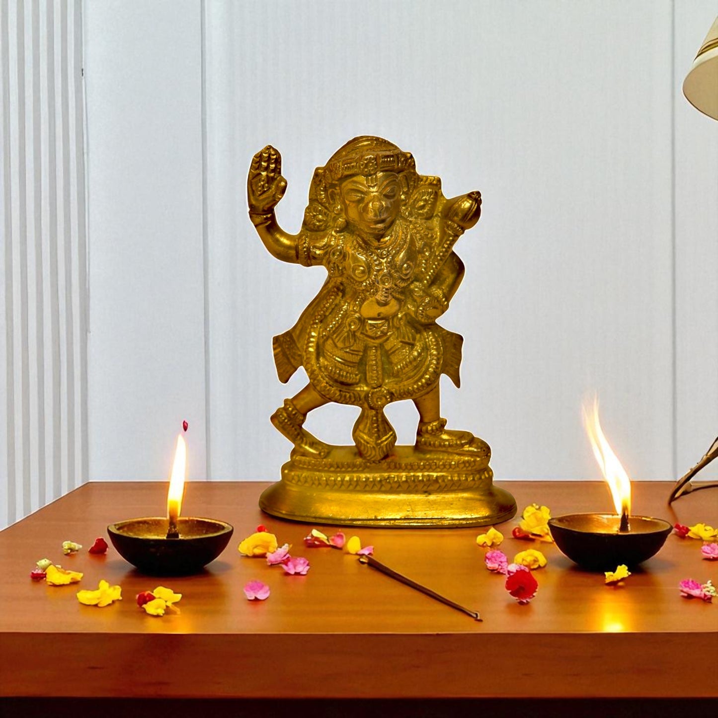 Brass Veer Hanuman Statue – Courage & Strength Idol | Thar Arts & Furniture