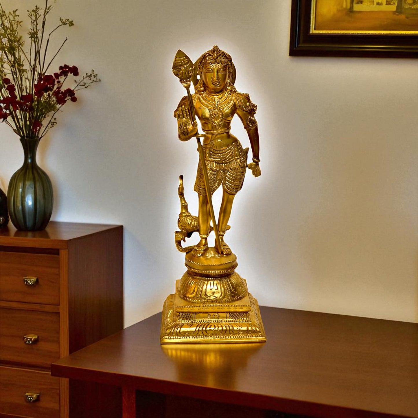 Bronze Murgan Statue - Lord Murugan Idol | Thar Arts & Furniture