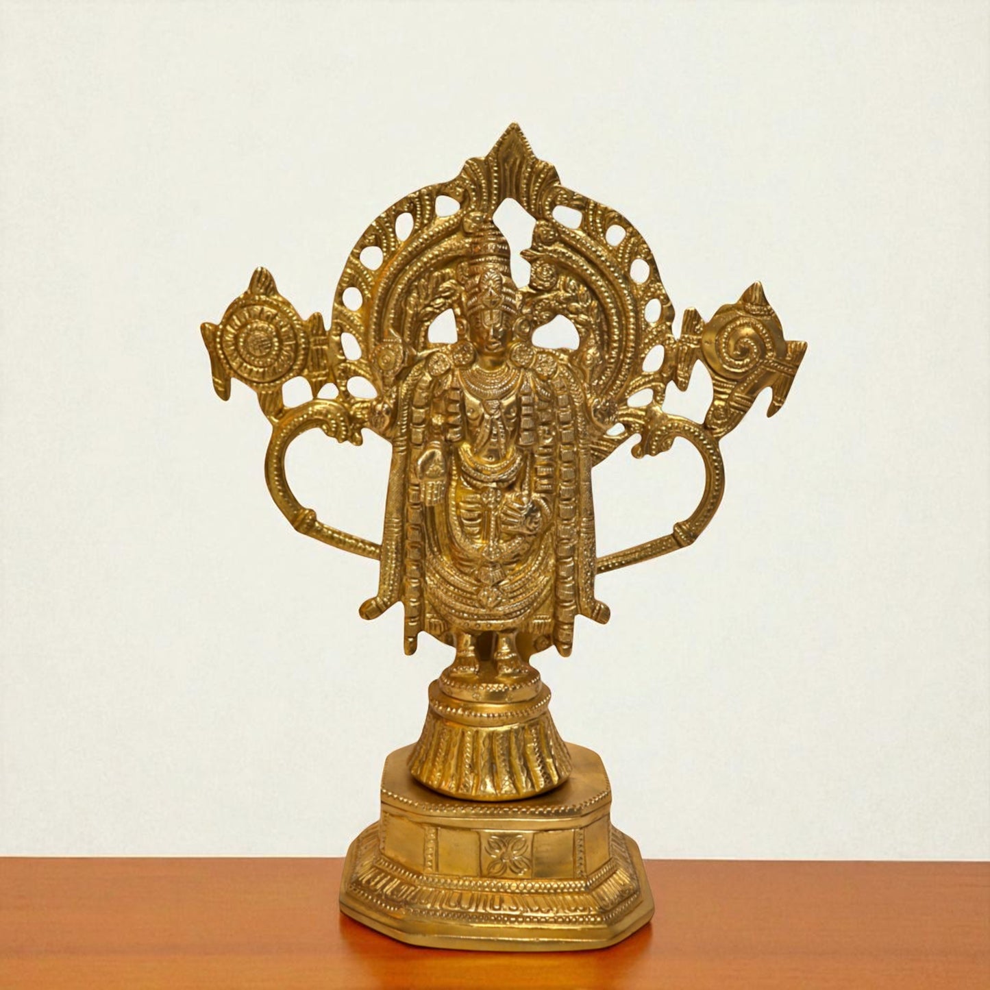 Brass Lord Venkateshwara Idol – Tirupati Balaji Standing Statue | Thar Arts & Furniture