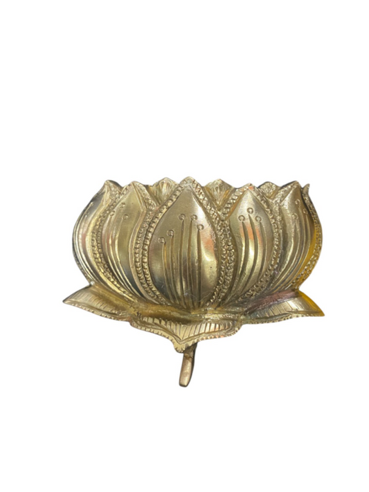 Thar Arts 100% Pure Brass Lotus Wall Decor – Handcrafted Decorative Wall Hanging for Home