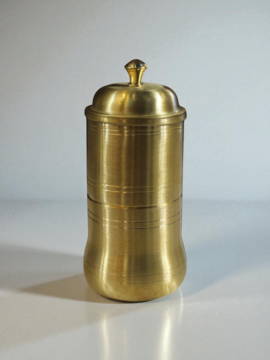 Pure Brass South Indian Dabara Davara Filter Coffee Tumbler Set – Traditional Vessel for Authentic Filter Coffee Experience