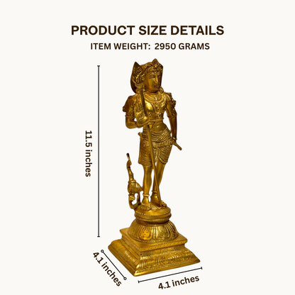 Thar Arts and Furniture- Brass Murgan / Kartikey Brass Idol