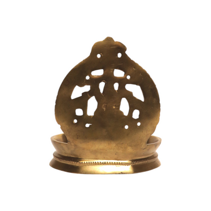 Thar Arts And Furniture - Brass Gaja Lakshmi Diya