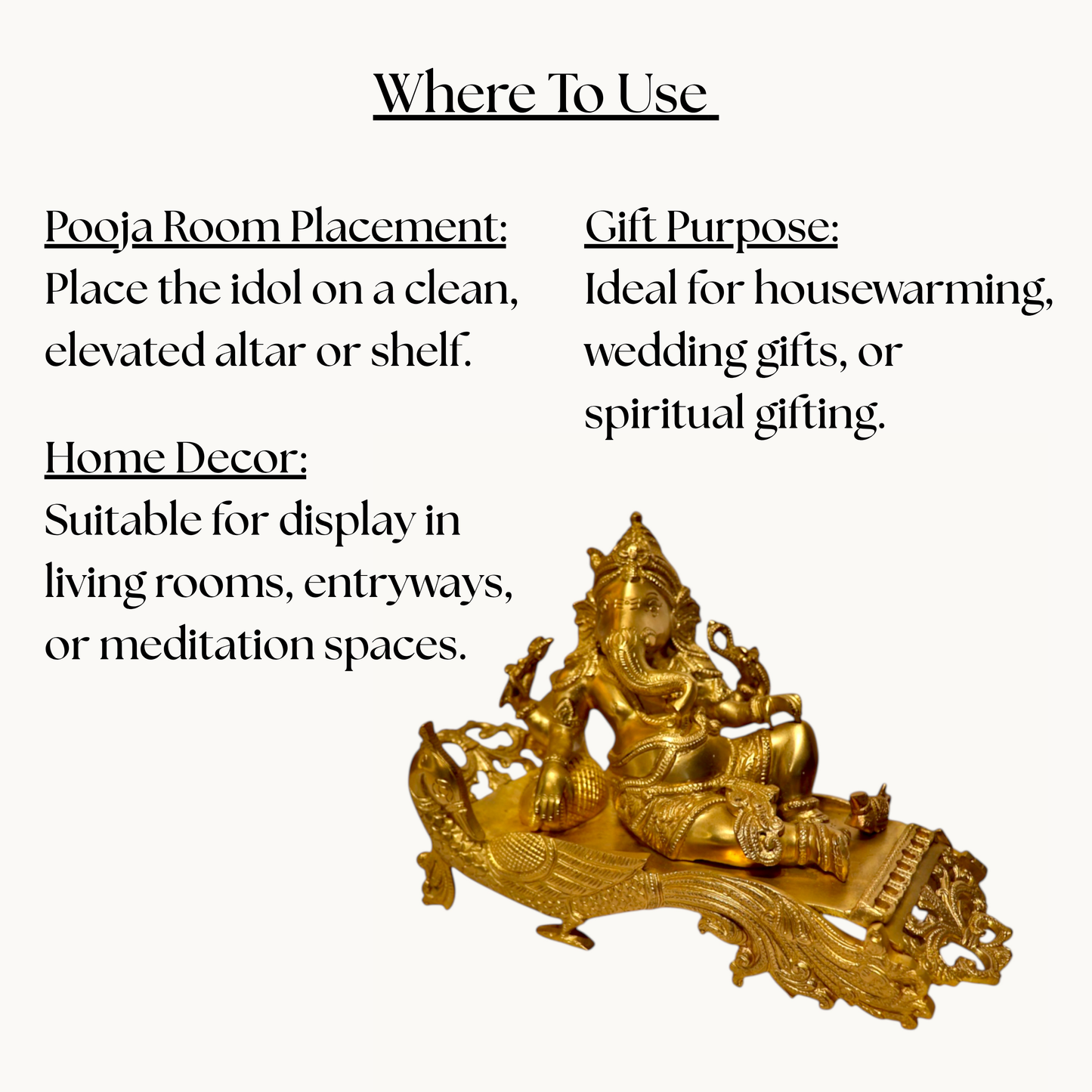 Thar Arts And Furniture - Brass Deewan Ganesha