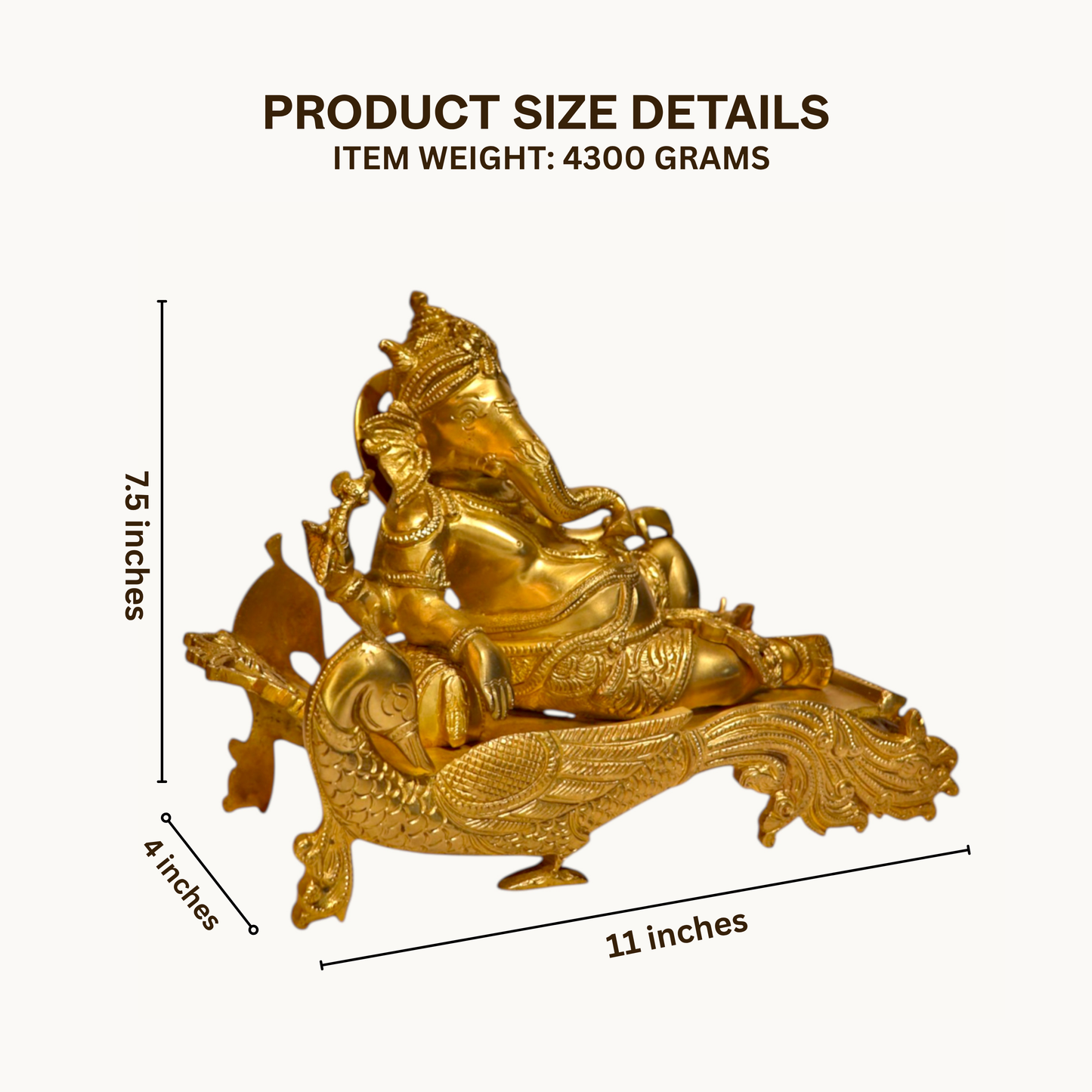 Thar Arts And Furniture - Brass Deewan Ganesha