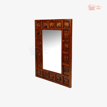 Brown Sheesham Wood Mirror