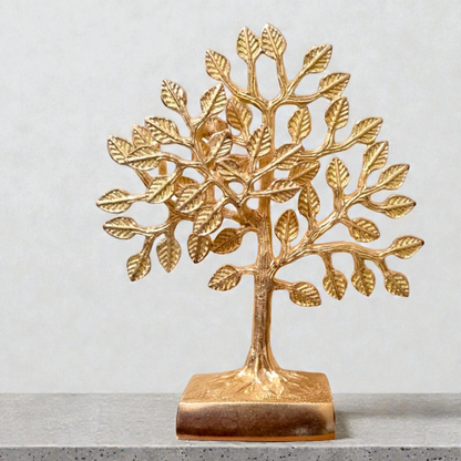 Handcrafted Brass Tree of Life Showpiece | Premium Brass Home Decor