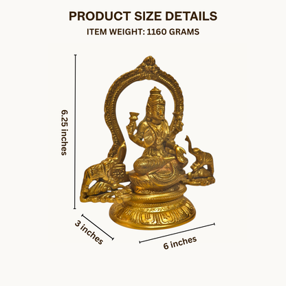 Thar Arts And Furniture - Lakshmi with Elephant Idols