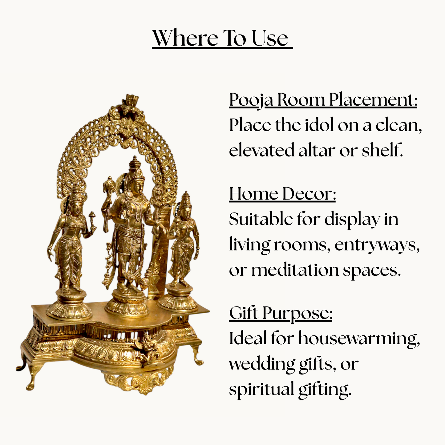 Thar Arts And Furniture - Bronze Vishnu family Statue