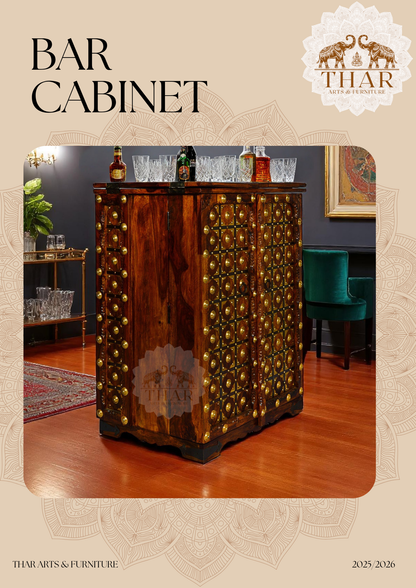 Thar Arts And Furniture - Sheesham Wood  Bar Cabinet