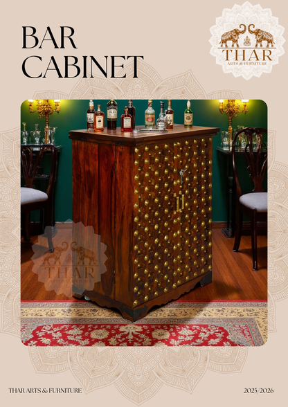 Thar Arts And Furniture -  Sheesham Bar Cabinet