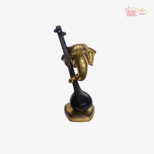 Brass Veena Ganesha