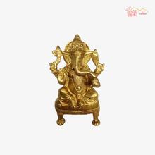 Brass Chowki Ganesha