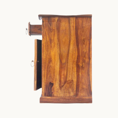 Thar Arts And Furniture - Sheesham Bedside with storage