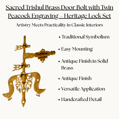 Thar Arts And Furniture - Brass Manichithra Main Door Lock