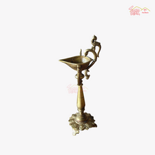 Brass Pair of Parrot Lamp with Hand Stand