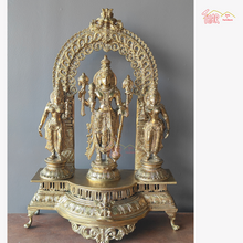 Brass Vishnu family Statue