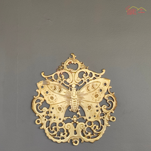 Brass Butterfly Wall Panel Set of Three