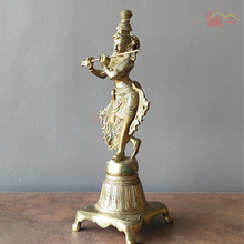 Brass Standing Krishna Statue