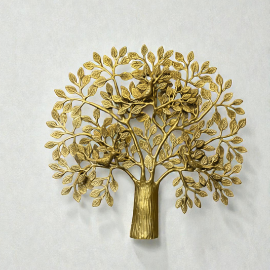 Handcrafted Brass Kalpavriksha Tree of Life Wall Hanging – Symbol of Abundance & Positive Energy