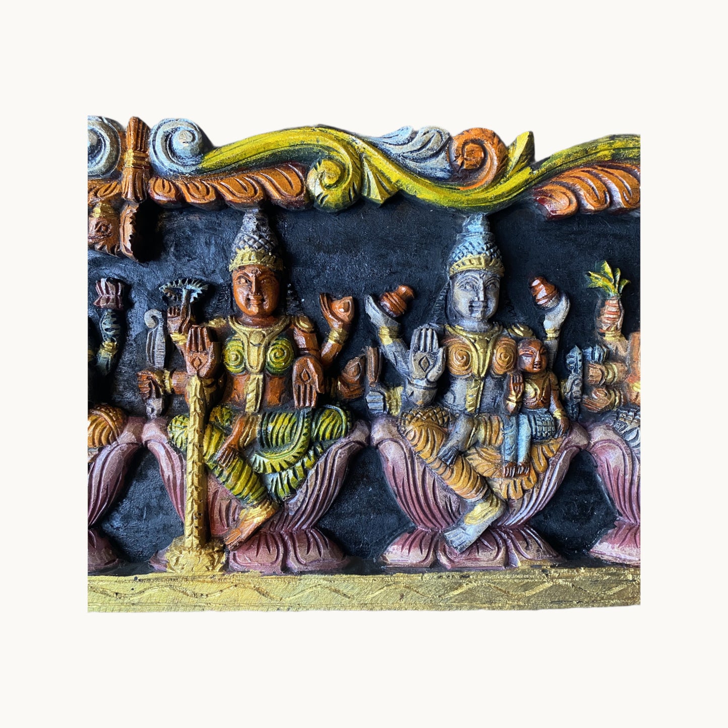 Thar Arts And Furniture - Painted Asthalakshmi Panel