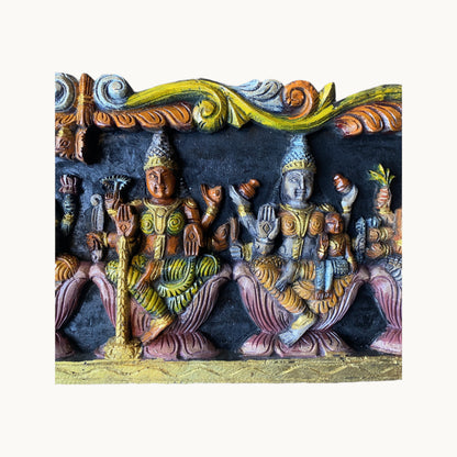 Thar Arts And Furniture - Painted Asthalakshmi Panel