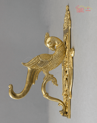 Brass Parrot Bracket Hook