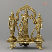 Brass Engraved Auspicious Ram Darbar