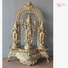 Brass Vishnu family Statue