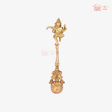 Brass Hawan Spoon with Ganesha