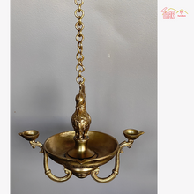 Brass Standing Hamsha Hanging Lamp
