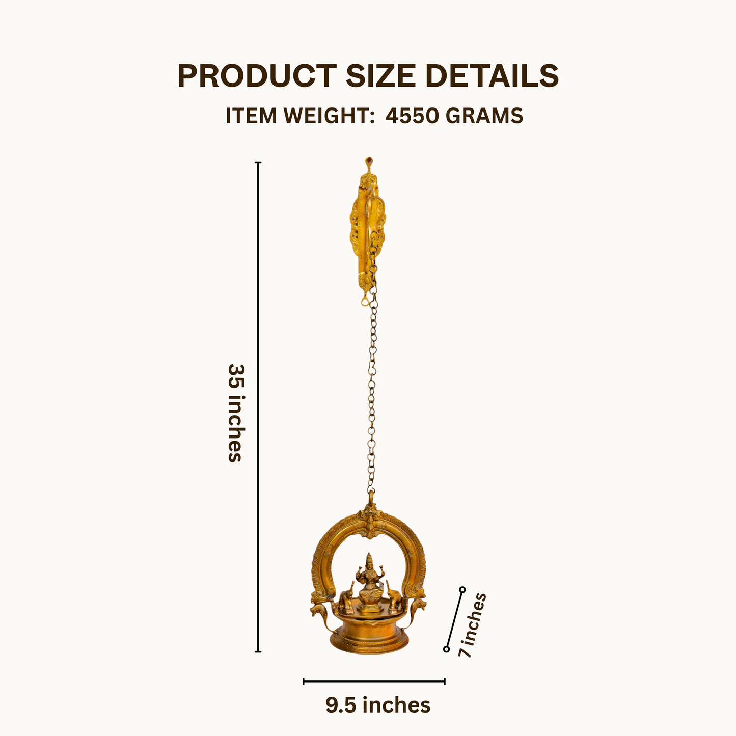 Thar Arts And Furniture - Bronze Gajalakshmi lamp