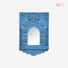 Vaagai Wooden Jharokha - Blue Color