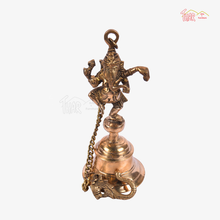 Brass Temple Bell With Ganesha On Chain