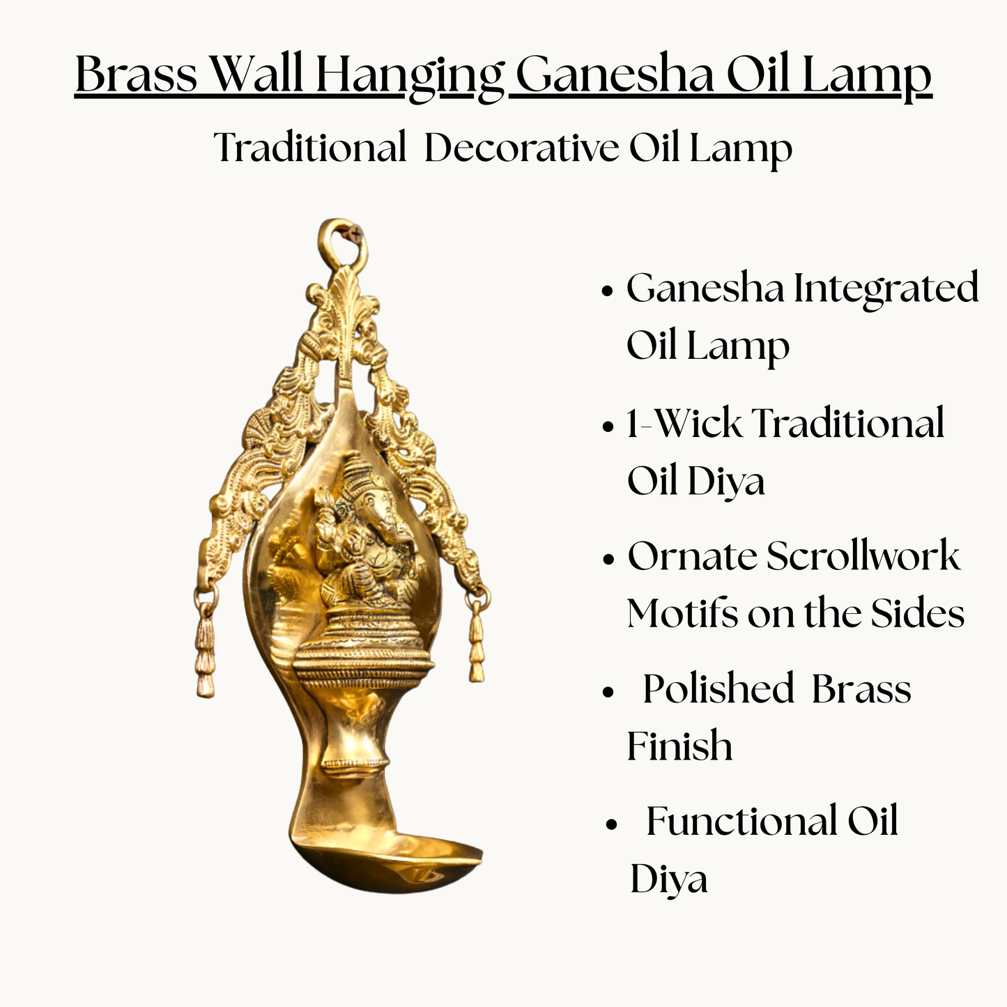 Thar Arts And Furniture - Ganesh Wall Deepak