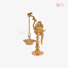 Brass Parrot Design Hanging Lamp